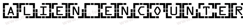alien encounter字体转换